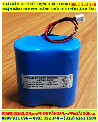 LifeP04 32700-6.4v-6000mAh, Pin sạc LifeP04 32700-6.4v-6000mAh /Nhận bấm ghép pin thành khối